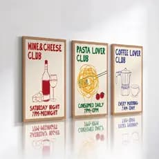 Quadros Decorativo 3 Peças 40x60 Cozinha Bar Lar