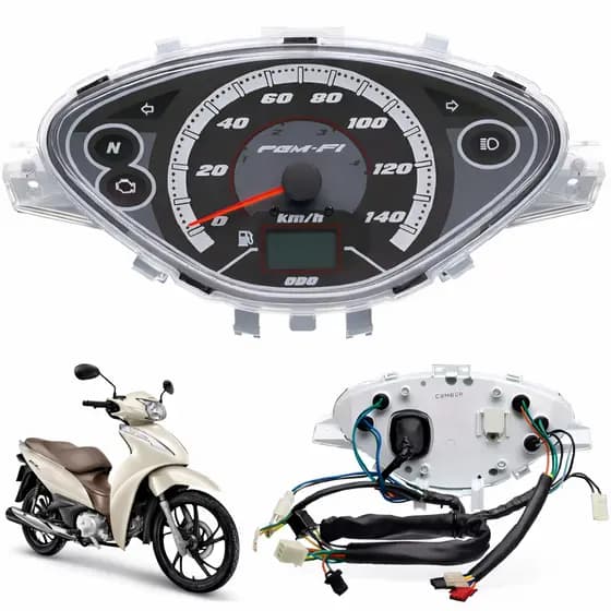 Painel Completo Honda Biz 125+ Esd 2009 A 2010 Modelo Original
