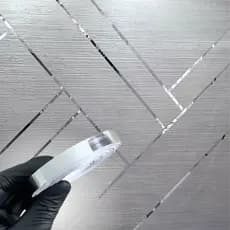 1 Fita Autocolante Prata Vinílica 1CM Ideal P/ Parede Decoração Festas Pisos Removível 25M Linear