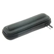 Bolsa Portátil Com Zíper , Pequena De Couro Para Transporte De Bateria E Armazenamento De Caneta