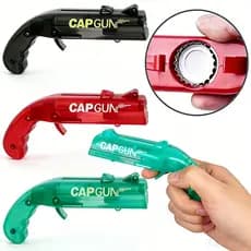 CapGun Portátil 2 Criativo Voando Tampa Lançador Abridor De Cerveja Ferramentas Barra Bebidas Em Forma De