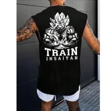 Camisa Treino Insaiyan Masculina Camiseta Regata Treino Academia