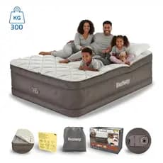Colchão Inflável Casal Queen Duvet 350kg + Edredom + Bomba Embutida 110V ou 220V + Bolsa Bestway