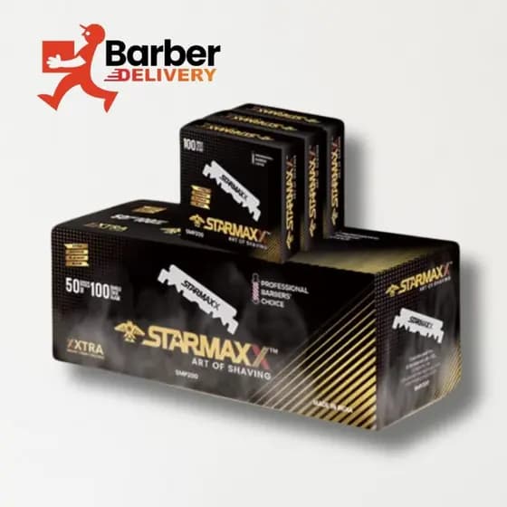 LÂMINA DE BARBEAR STARMAXX - 1 CAIXA - 50 CAIXINHAS - 5000 LÂMINAS CORTADAS