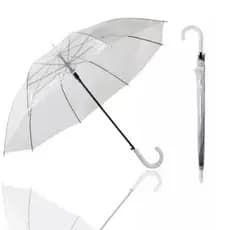 Guarda Chuva  Infantil Transparente  Sem Estampa automatico Para Chuva