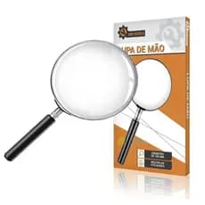 Lupa De Mão 100mm Profissional com aumento 5X e estrutura de Metal