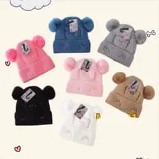 Touca Quentinha Gorro Infantil e Bebê Menino e Menina Forrada Quentinha Inverno VARIOS MODELOS E CORES