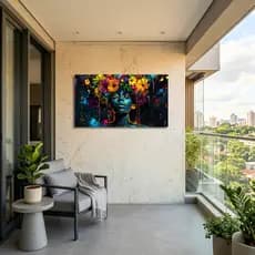 Quadro Decorativo "Alma Viva" em Acrílico com Impressão UV
