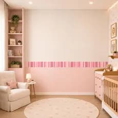 Faixa Adesiva Decorativa Infantil em Vinil | Tema Listras