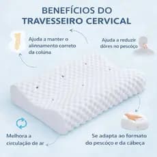 Travesseiro Cervical Ortopédico Magnético – Conforto, Postura e Alívio da Cervical