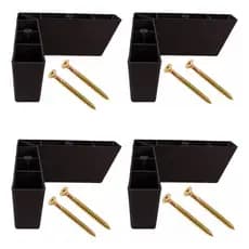 Kit 4 Pé Cantoneira Canto Sofá Poltrona Cama Armario