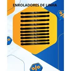 Kit Enrolador de Linha com 19cm p/ Vara telescópica de Mão Lisa Bamboo  - Maruri bambu