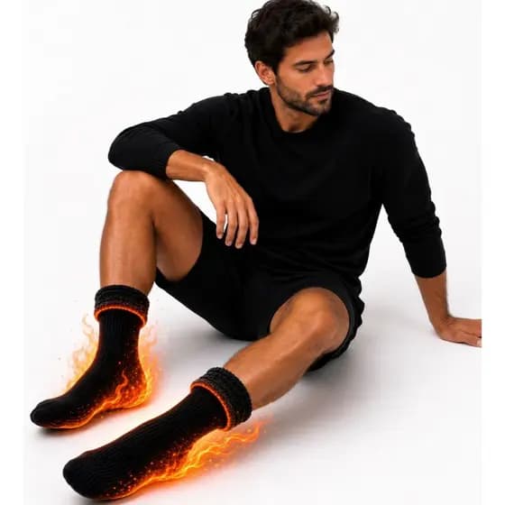 Kit Pares Meia Térmica Frio Inverno Quentinha Forrada Grossa Neve Masculina Feminina