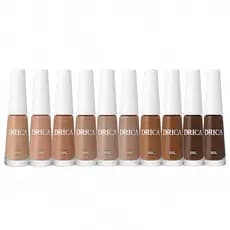 Kit 10 Esmaltes Nudes Diferentes - Drica - Envio Imediato!