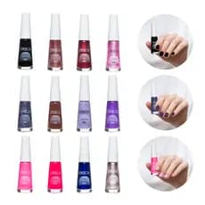 Kit Com 12 Esmaltes Drica - Cores Variadas