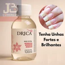 Base Extra Linha Profissional Drica 120ml - Secagem rápida - Longa duração