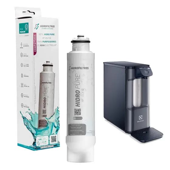 Refil Filtro para Purificador de Água Electrolux PE12A PE12B PE12G e PE12V - Hidrofiltros HF-ELX50