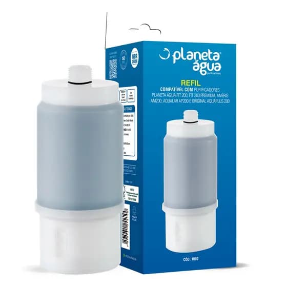 Refil Filtro Vela PA200 Purificador FIT 200 Premium Aquaplus 200 Améris AM200 3M Aqualar AP200
