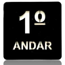 Placas de Identificação Decorativas de Andares para Apartamentos e Prédios