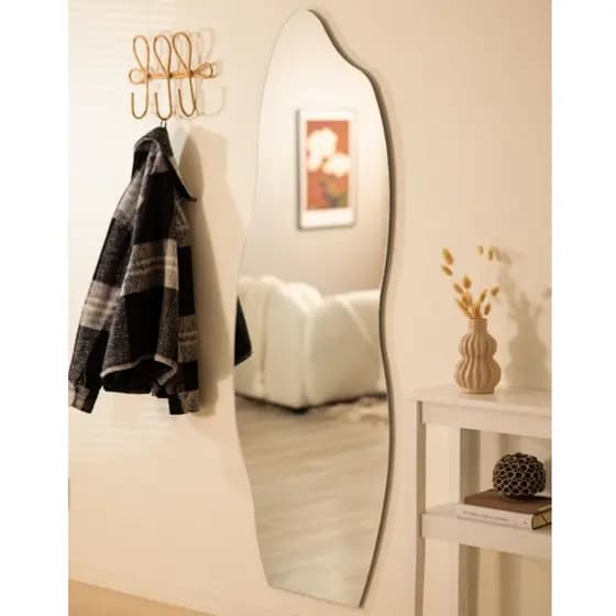 Espelho Grande Decorativo Orgânico Flame de Corpo Inteiro