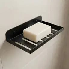 Porta Sabonete Saboneteira Sabão De Aço Parafusado Para Fixação Para Parede De Casa Para Banheiro