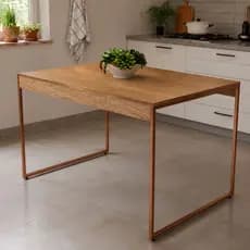 Mesa de Jantar Cozinha Retangular Estilo Industrial 115x75  Cm 4 Lugares