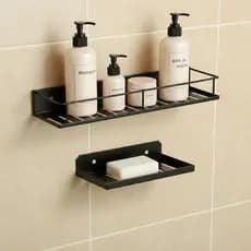 Suporte de Banheiro Porta Shampoo Saboneteira de parede Kit Organizador