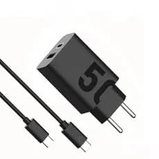 Carregador Turbo 50W Tipo C Carregador Ultra Carregar Rápido 50W Tipo C e USB