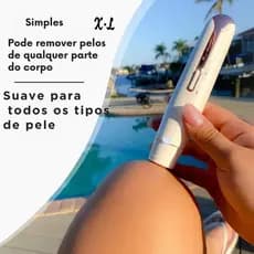Novo Aparador de Pelos 4 em 1 - Depilador Feminino Elétrico Multifuncional para Sobrancelha Rosto Corpo e Nariz