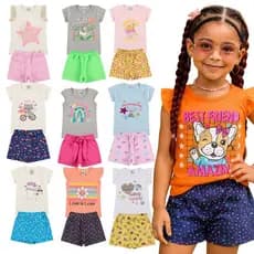 Conjunto Infantil Menina | Conjunto Verão Infantil | Roupa Infantil Menina Confortável