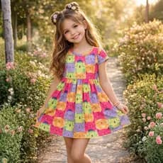 Vestido Infantil Menina 10 anos Gatinho do 1 ao 10 anos |  vestido infantil menina 1 ano Confortável