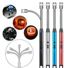 Acendedor de Plasma Ecológico para Fogão Velas Camping Usb Luxo