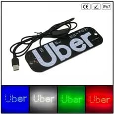 Placa Led Painel Letreiro Luminoso Vidro Parabrisa Led DE USB