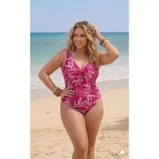 Maiô Plus Size Diva com amarração GG 46/50