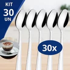 Jogo 12/18/30 Colheres de sopa em Aço Inox Para Restaurantes Cozinha Casa Bar