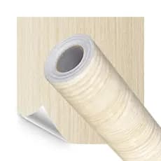 Adesivo PVC tipo Papel de Parede Lavavel 3D Madeira Clara Marfim