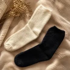 Kit 2 Pares Meia Térmica Feminina Felpuda Ultra Macia