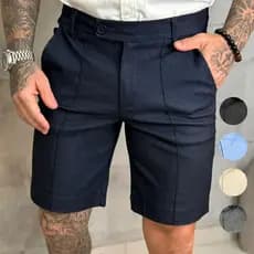 Shorts bermuda Bengaline Nervura Masculino Colorida Premium Alfaiataria Sports Fino
