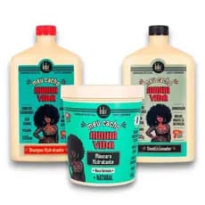 Kit Shampoo + Máscara + Condicionador Meu Cacho Minha Vida Lola Tratamento Completo para Cachos