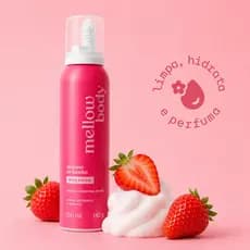 Sabonete Hidratante Mousse De Banho Morango 150ml - Mellow Body