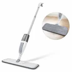 Mop Spray Inox Com Reservatório Rodo Mágico Limpa E Seca 360