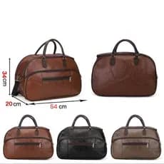 Bolsa Mala De Mão Para Viagem Bordo Couro Sintético Varias Cores LAJ552