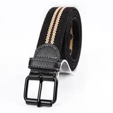 Novo cinto de algodão, cinto de moda casual masculina