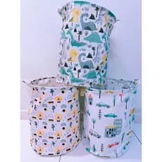 Cesto Organizador Infantil Brinquedo Roupa Suja Dobrável 60L