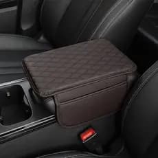 Almofada Organizadora De Braços confortável preto luxo Universal À Prova D'água Para Carros Com 2 Bolso