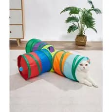 Pet Brinquedo para Gato ( Kit 20 e 27 Peças)- Túnel Engraçado/ Vara de Pelúcia/ Rato/ Várias Combinação de Brinquedos