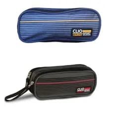 Estojo bolsinha de lapis Masculino Clio CORES SORTIDAS Company Sport Com Listras duplo 2 ziper