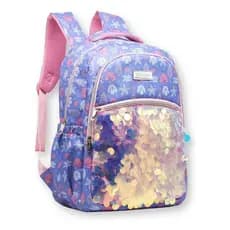 Mochila bolsa de costas grande feminina Paetê Sereia Juvenil escolar Yepp