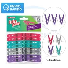 Prendedor de Roupa Plástico EsfreBom com 16 unidades - Bettanin
