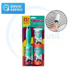 Kit Rolo Adesivo Tira Pelo Noviça Leve Mais Pague Menos + 2 Refis com 30 Folhas Cada - Bettanin